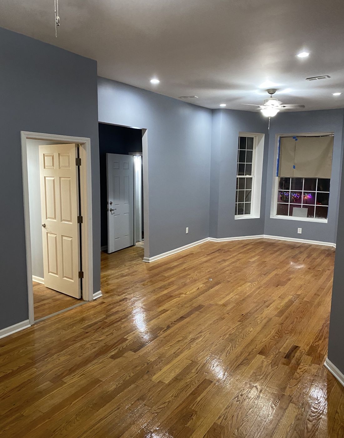Finished living room