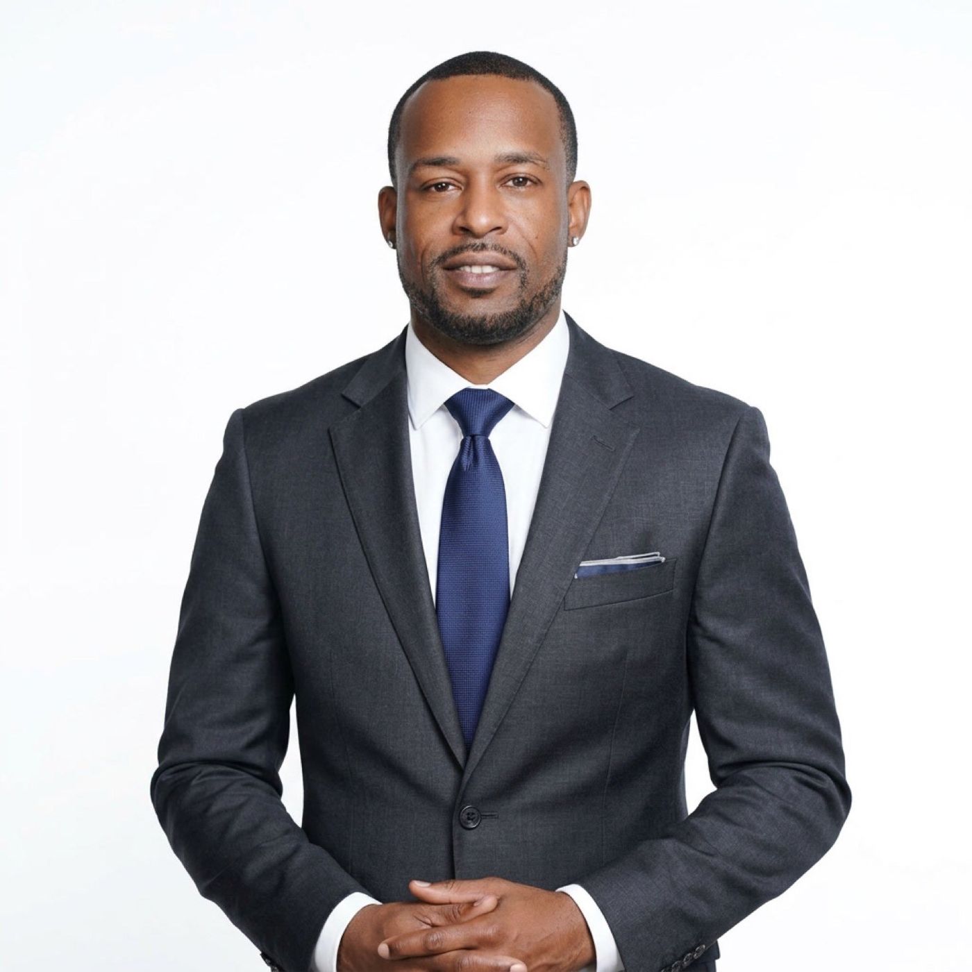 Larry Nelson in grey suit